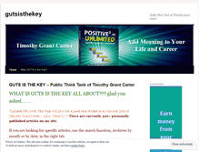 Tablet Screenshot of gutsisthekey.com
